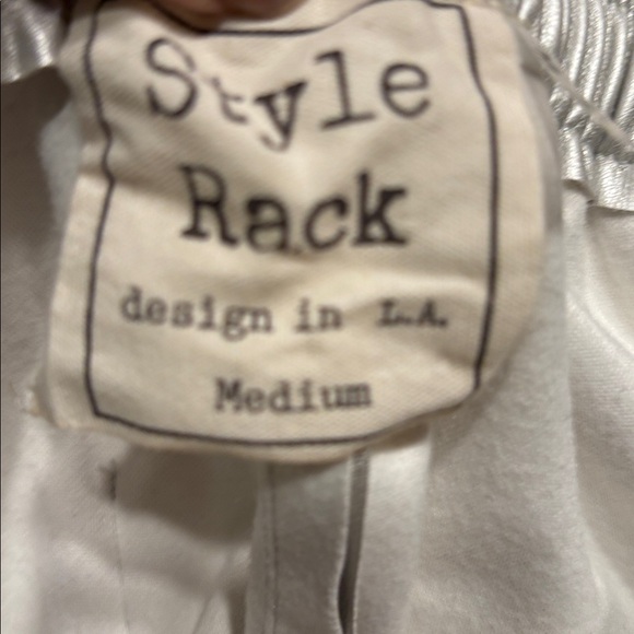 Style Rack Silver Track Pants - Picture 2 of 2